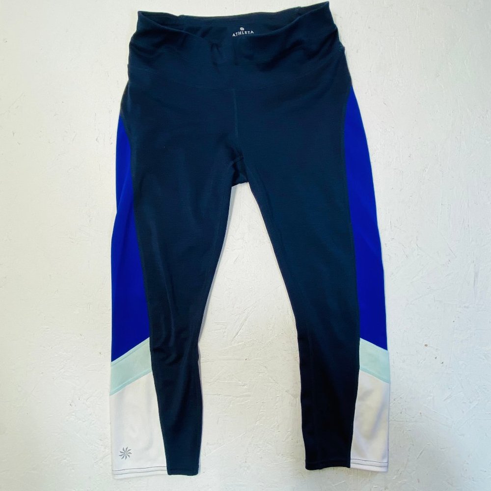 Athleta Cropped Leggings Zip Pocket Small